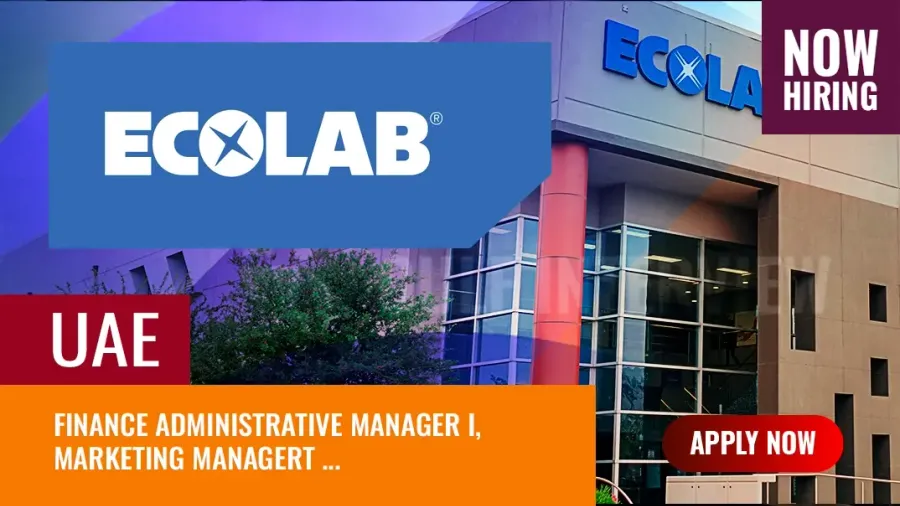 Ecolab Job Vacancies Dubai: Wanted Graduates for Manager Posts