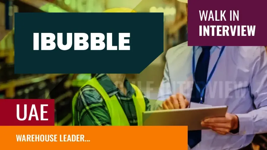 Warehouse Leader Hiring – Walk-In Interview in Dubai