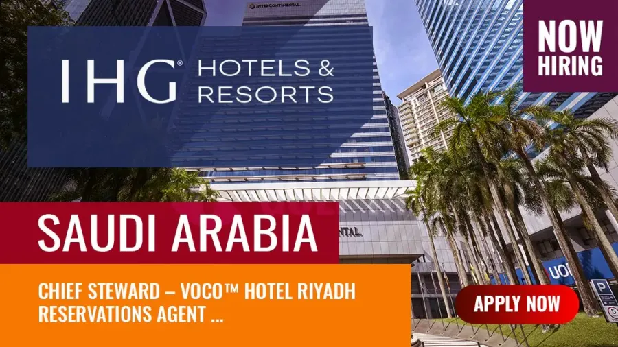 IHG Hotel Jobs, Vacancies for Freshers in the Saudi Hotel Industry