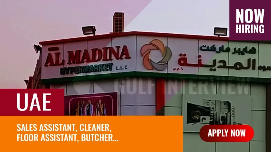 Al Madina Jobs, New Vacancies at Al Madina Hypermarket Dubai