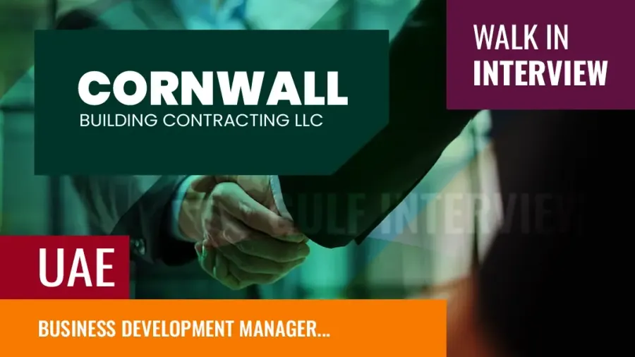 Business Development Manager (Civil Experience) Hiring, Dubai