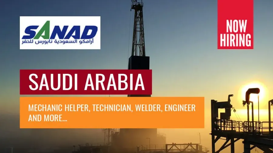Drilling Job Vacancies, Sanad, Saudi Aramco and Nabors Careers