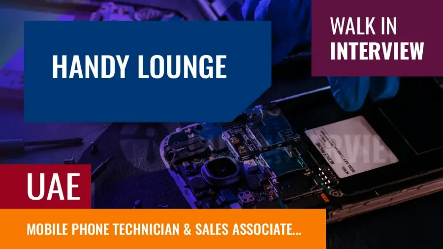 Mobile Phone Technician & Sales Associate – Walk-In Interview
