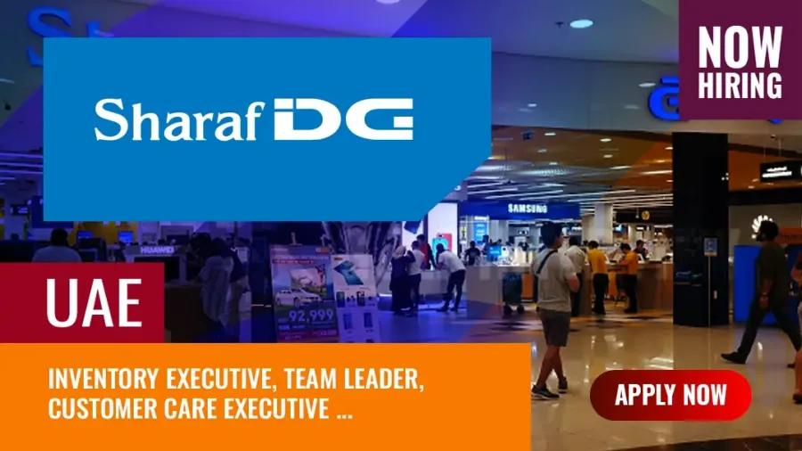 Sharaf DG Jobs UAE: 2025 Vacancies to Consider Applying For