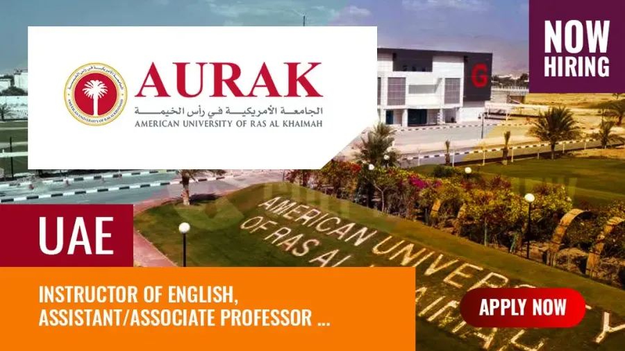 AURAK Jobs, American University of Ras Al Khaimah UAE