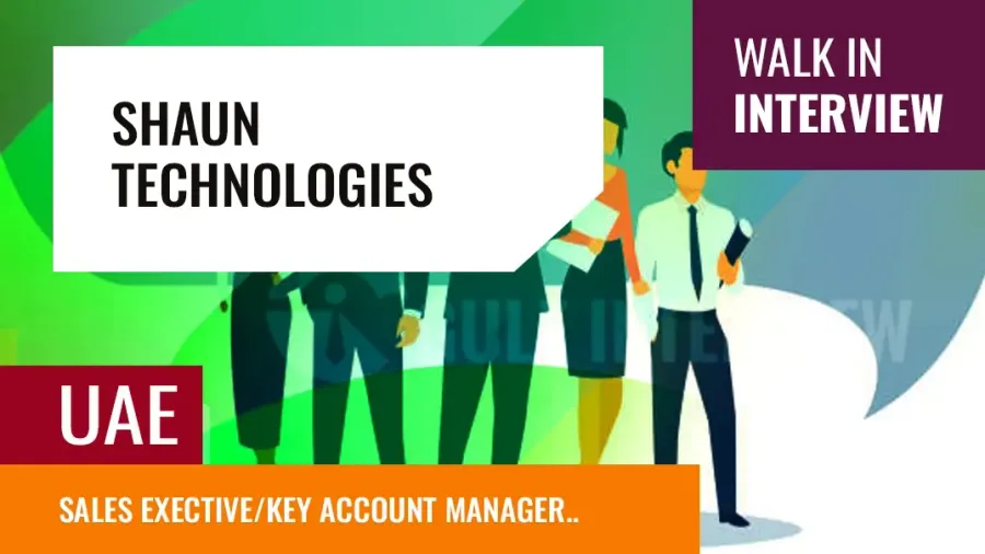 Sales Executive / Key Account Manager, Walk-In (Dubai)