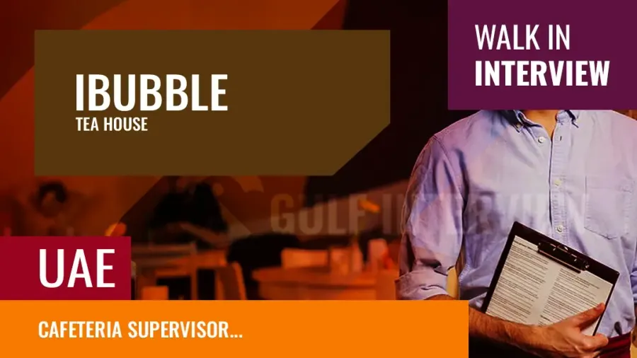 Cafeteria Supervisor Walk-In Interview – Dubai, UAE