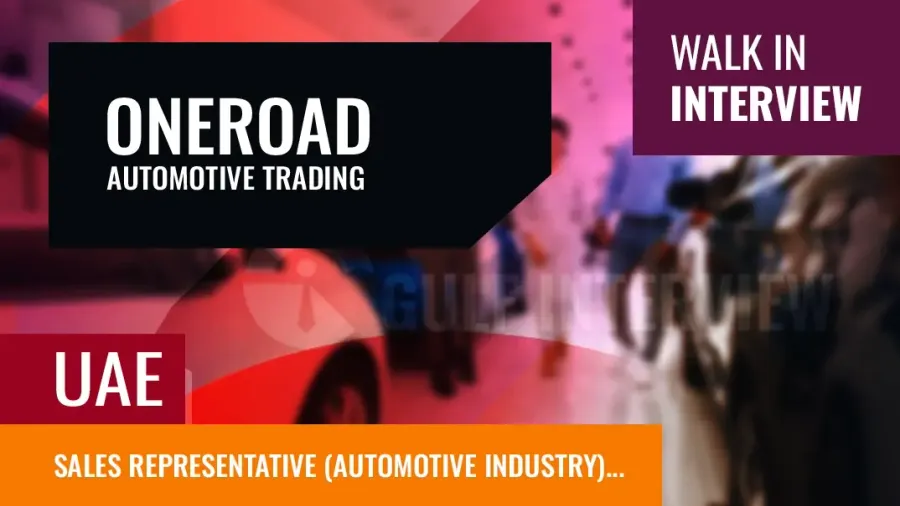 Sales Representative Interview – Automotive Industry (UAE)