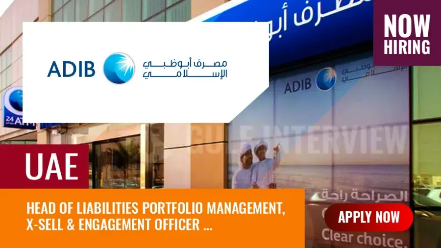 ADIB Jobs UAE: Abu Dhabi Islamic Bank Inviting Job Applications
