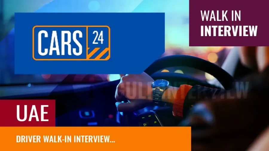 Driver Jobs in Dubai – Walk-In Interviews at CARS24 (18–25 April)
