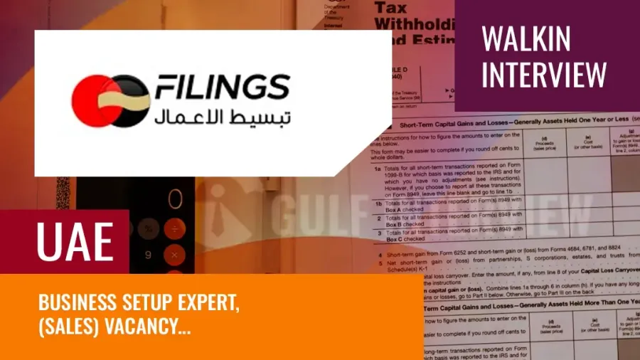 Business Setup Expert (Sales) Vacancy – Dubai, UAE