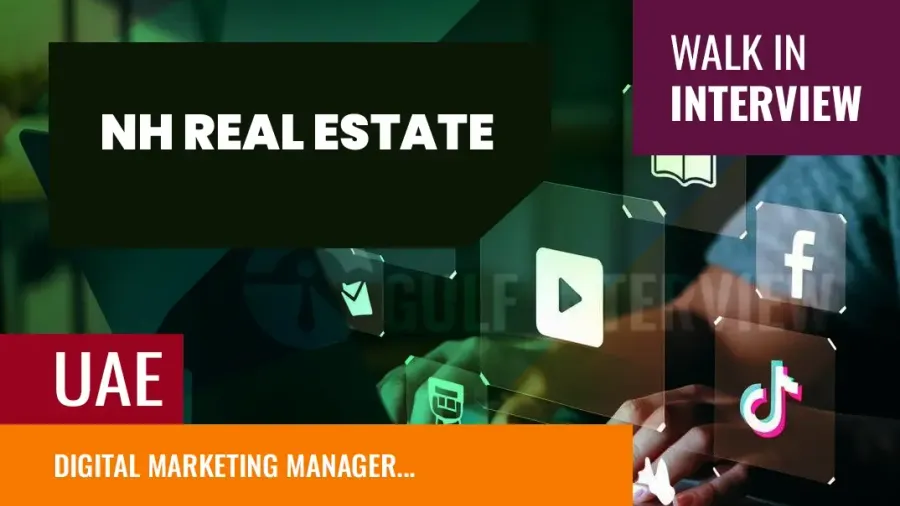 Digital Marketing Manager Walk-In Interview – Dubai