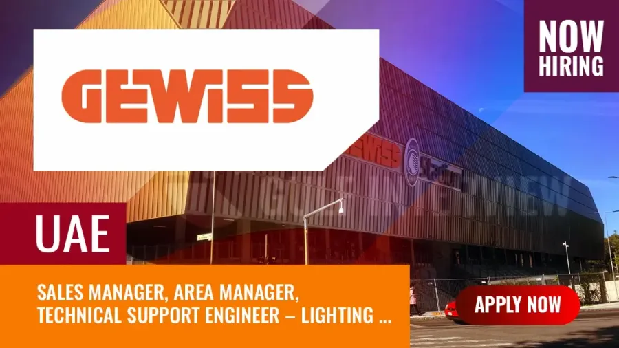 Gewiss Job Vacancies UAE – Electrical Engineer Vacancies