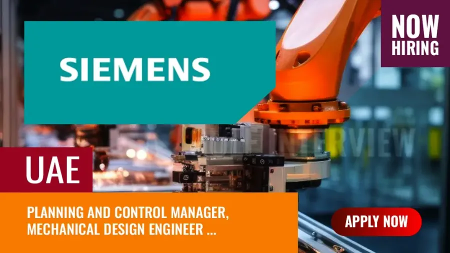 Siemens Mobility Jobs in UAE, 40 Vacancies Reported in Dubai