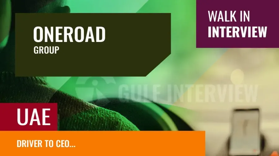 Driver to CEO (Dubai – 12 July 2025) Walk-in Interview