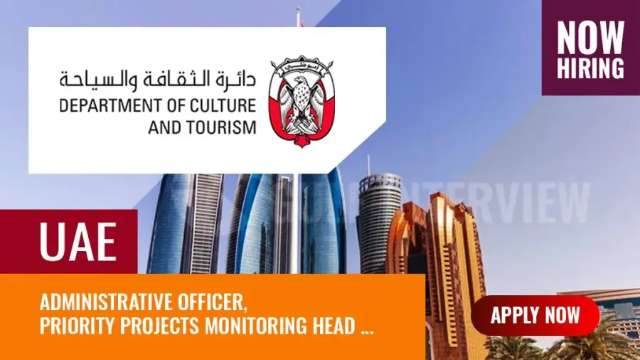 Abu Dhabi Department of Culture and Tourism Jobs, New Openings