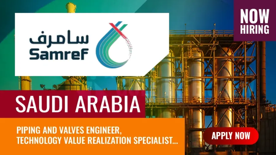 Saudi Aramco Shell Refinery Jobs: Vacancies for Engineers