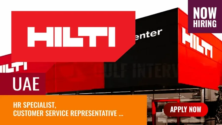 Hilti Emirates Jobs, Apply for Multiple Vacancies at UAE