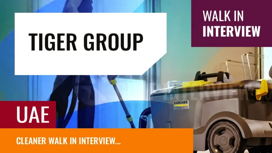 Cleaner Jobs in Dubai – Walk-In Interview (One Day Only!)