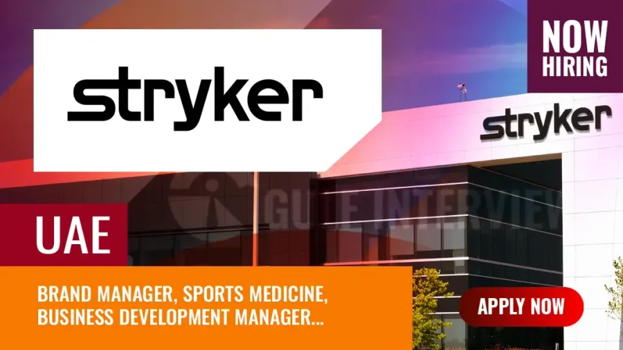 Stryker Jobs in UAE: 4 New Vacancies Reported in Dubai