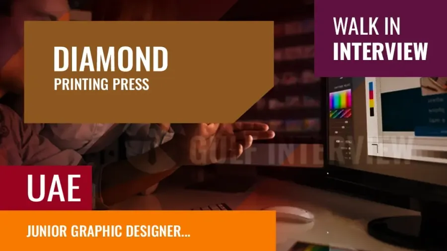Junior Graphic Designer Vacancy – at Diamond Printing Press