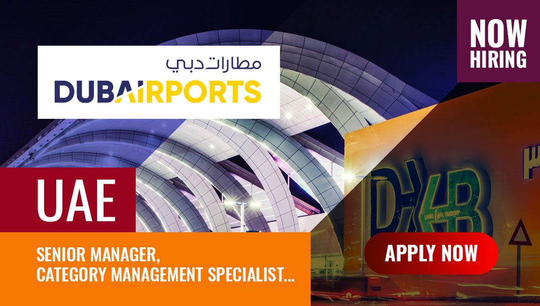 Dubai Airport Job Vacancy, Top Job Openings