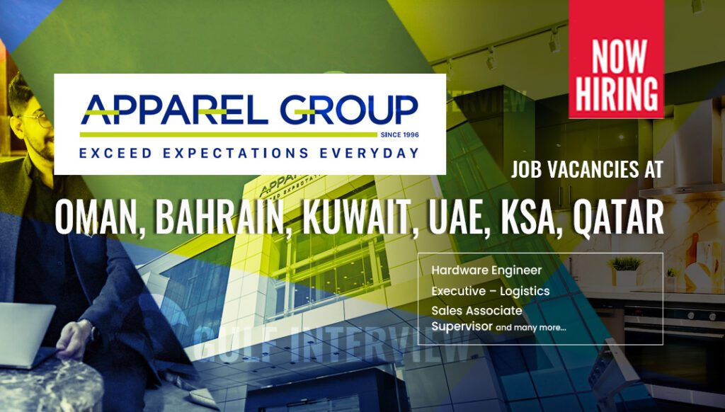 Multiple Vacancies at Apparel Group, Marketing,Sales,Manager, Job