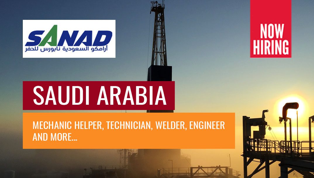SANAD Drilling Careers 2024 | Saudi Aramco Nabors Drilling Company Jobs