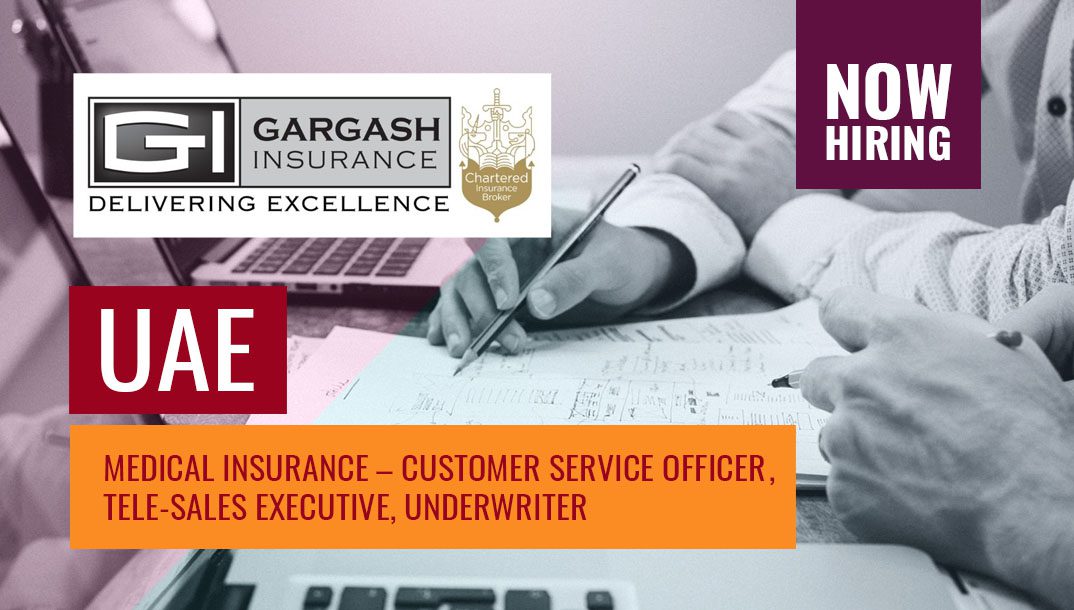 Tele-sales Executive Opportunities at Gargash Insurance UAE