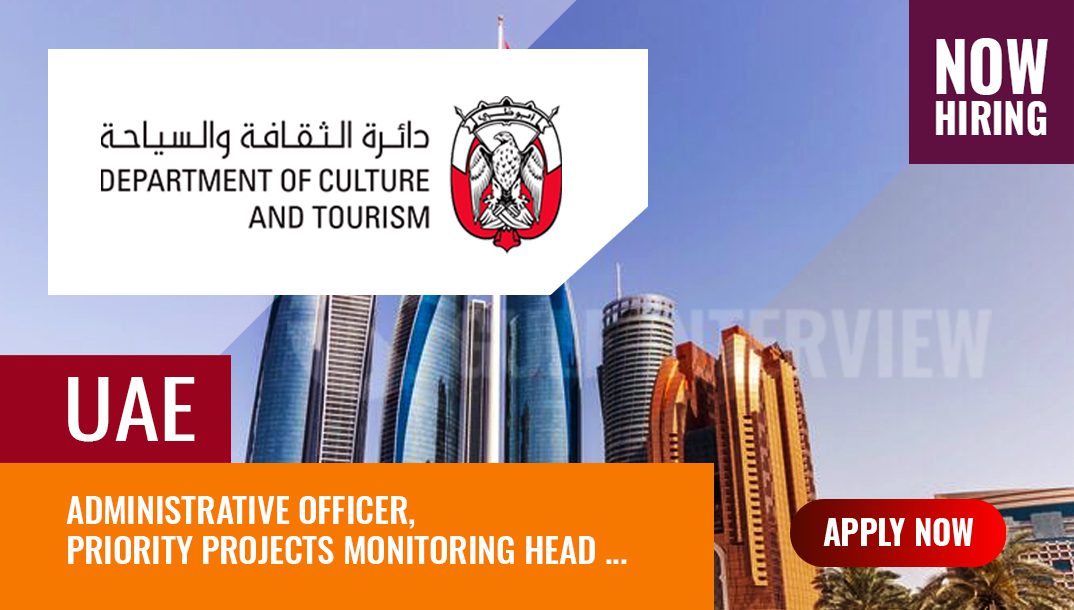 Abu Dhabi Department of Culture and Tourism Jobs