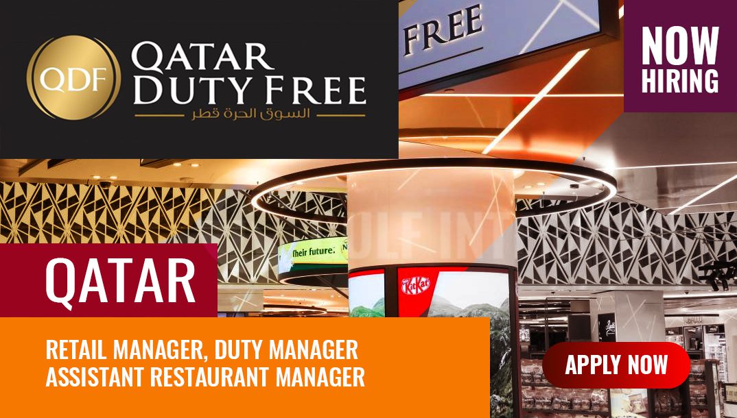 Duty Free Qatar Manager Job Vacancies 2024