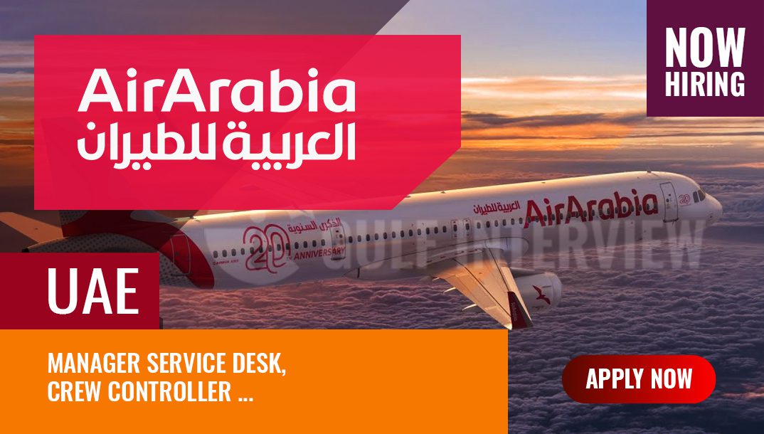 Air Arabia Multiple Job Vacancies at Sharjah for Managers