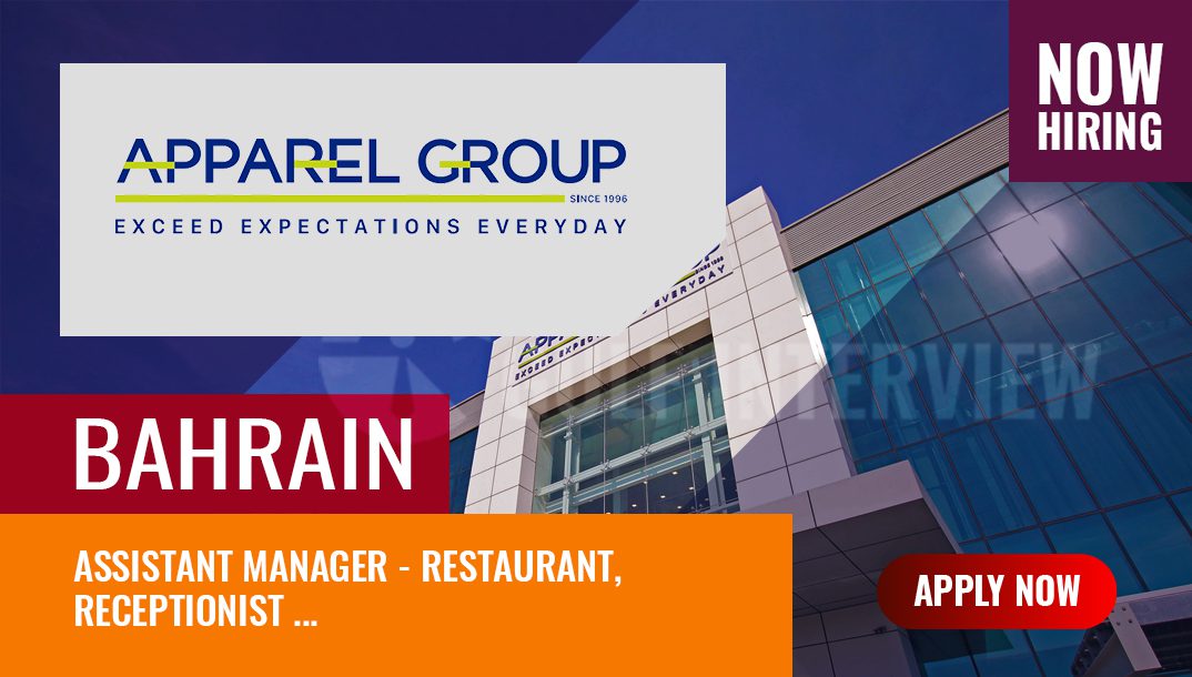 Apparel Group Bahrain New Vacancies