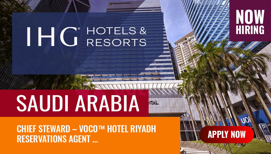 IHG Hotel and Resorts Job Vacancies