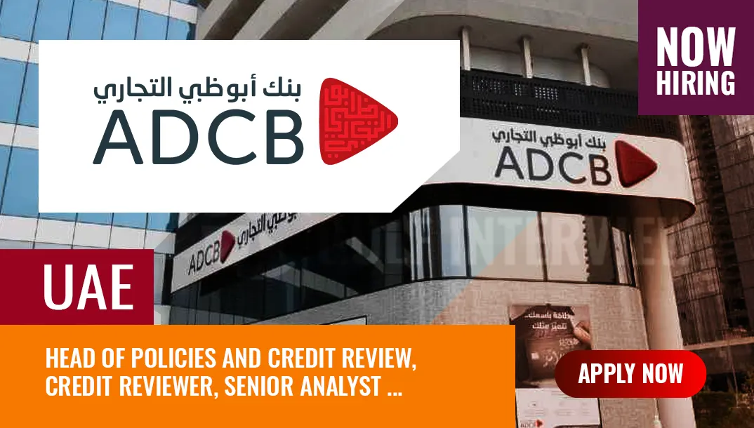 ADCB bank jobs uae