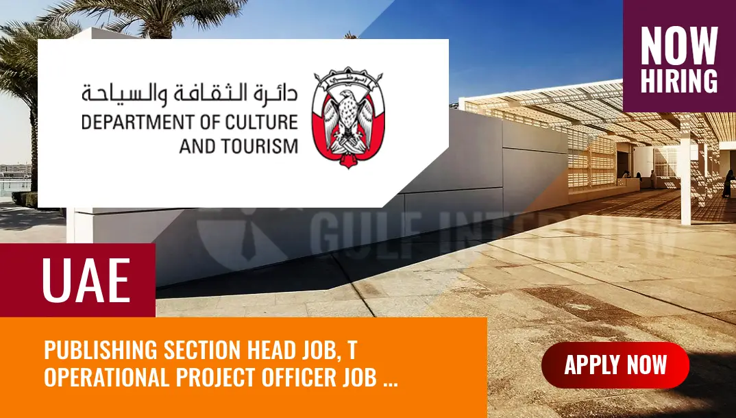 deptartment of culture and tourism jobs uae