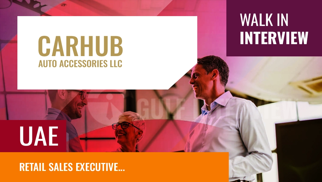 walk-in interview — retail sales executive