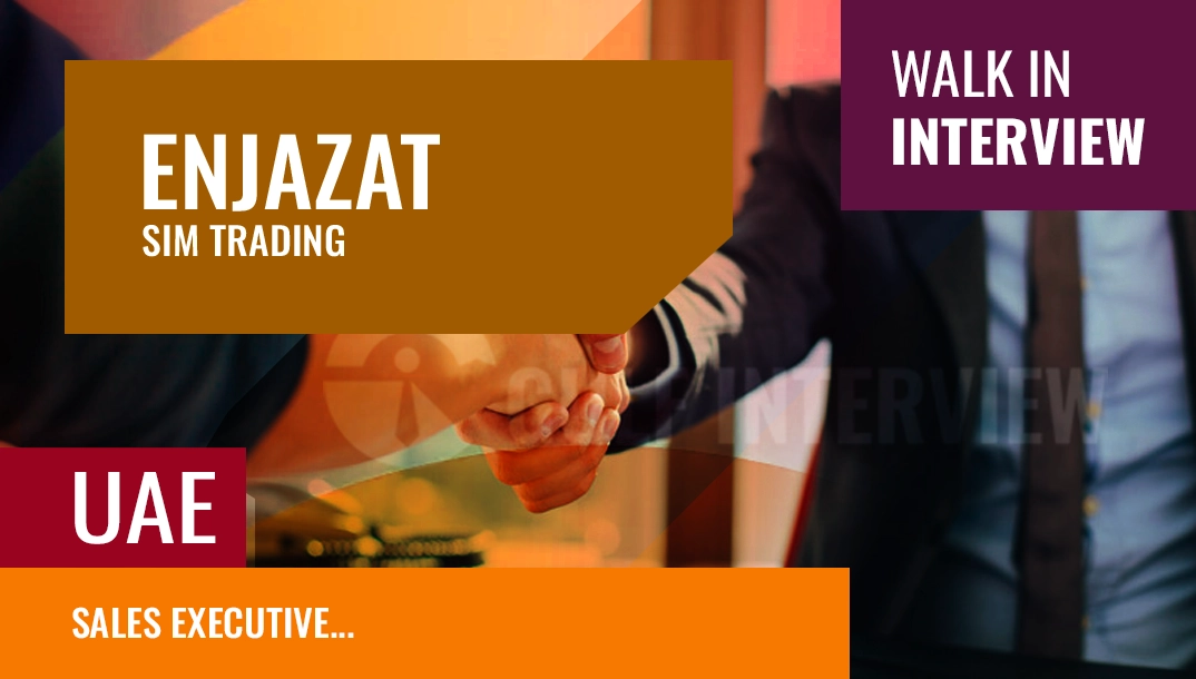walk-in sales executive job in dubai