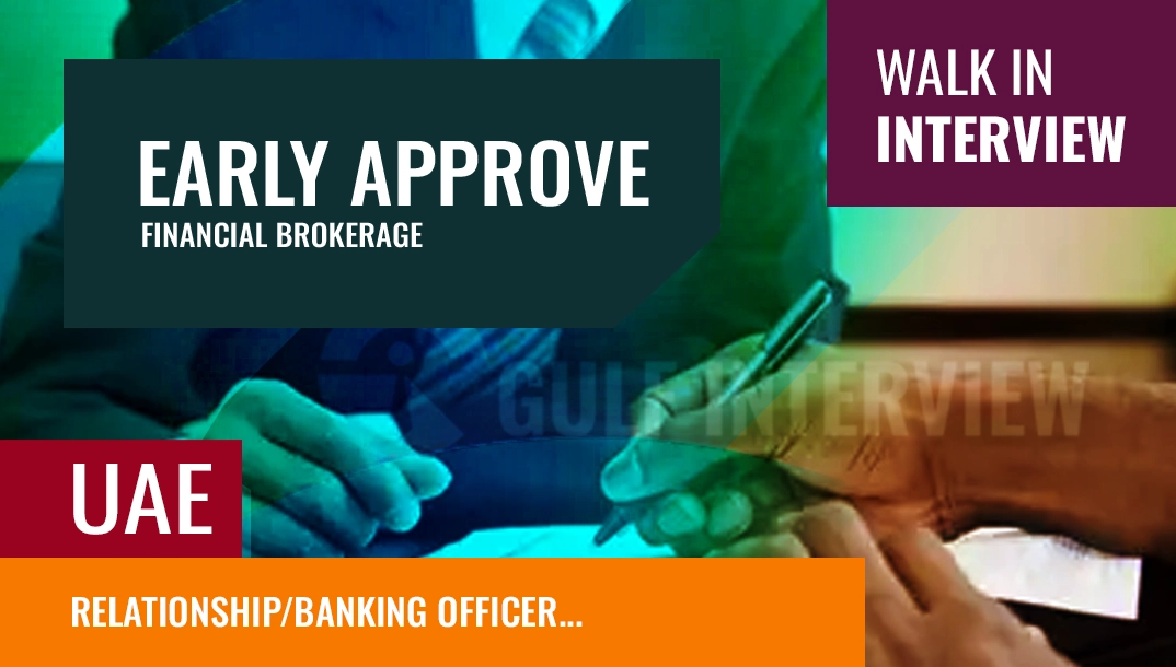 banking officer- walk in interview