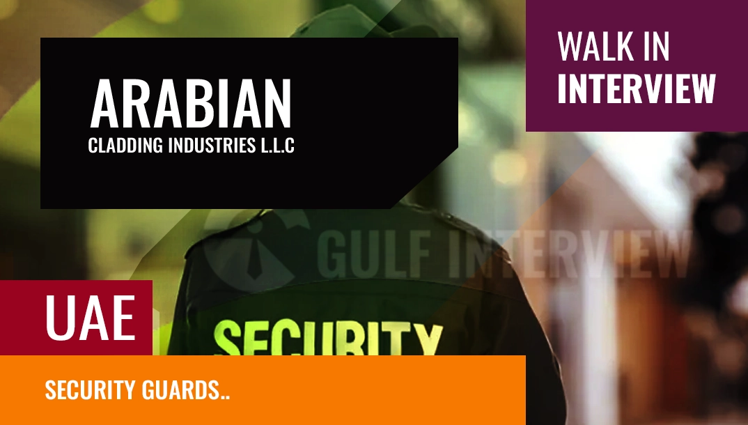 walk-in interview – urgent hiring in dubai